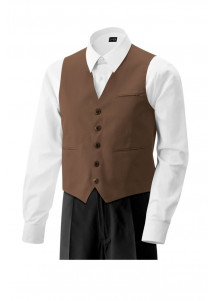 Herrenweste - vollmundig Toffeefarben