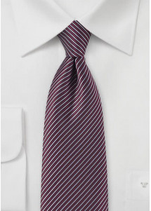 Nadelstreifen-Kravatte bordeauxrot