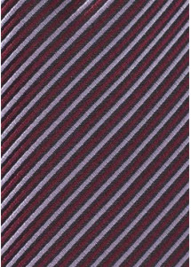 Nadelstreifen-Kravatte bordeauxrot