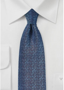 Struktur-Krawatte taubenblau