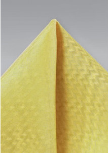 Einstecktuch Herringbone-Oberfläche gelb