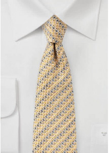 Krawatte goldgelb strukturiert