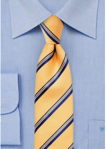 Krawatte Streifen gelb